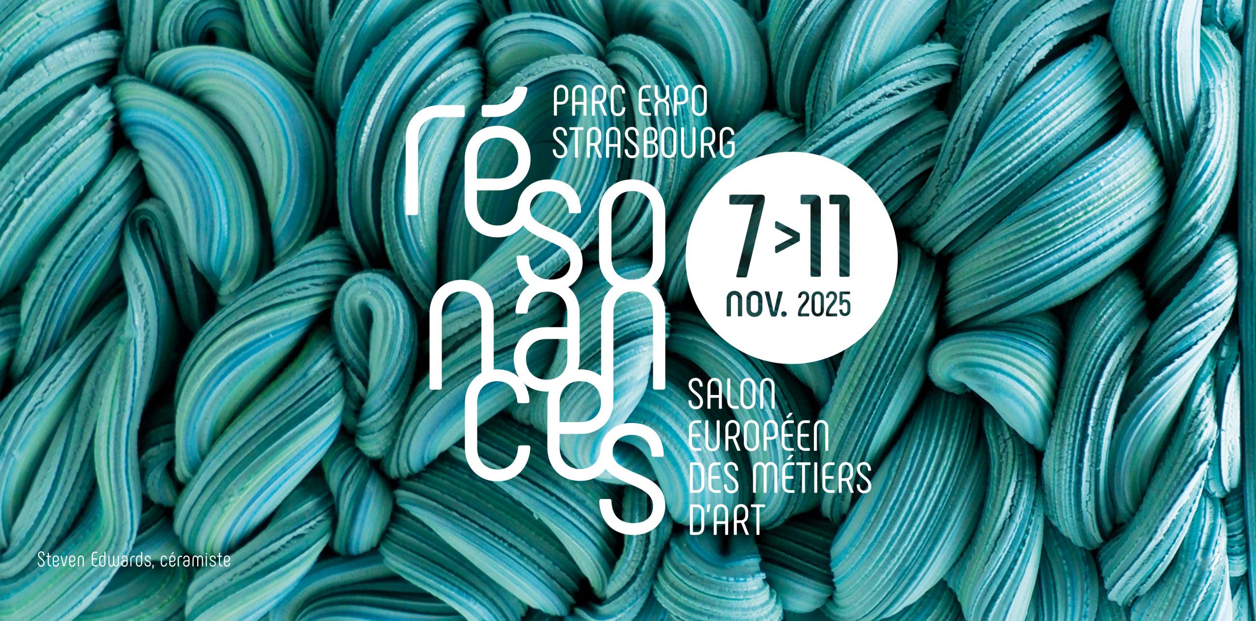 Affiche du salon européen des métiers d'art à Strasbourg du 7 au 11 novembre 2025